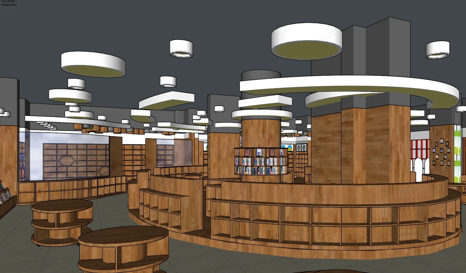 Childrens Bookstore sketchup model preview - SketchupBox