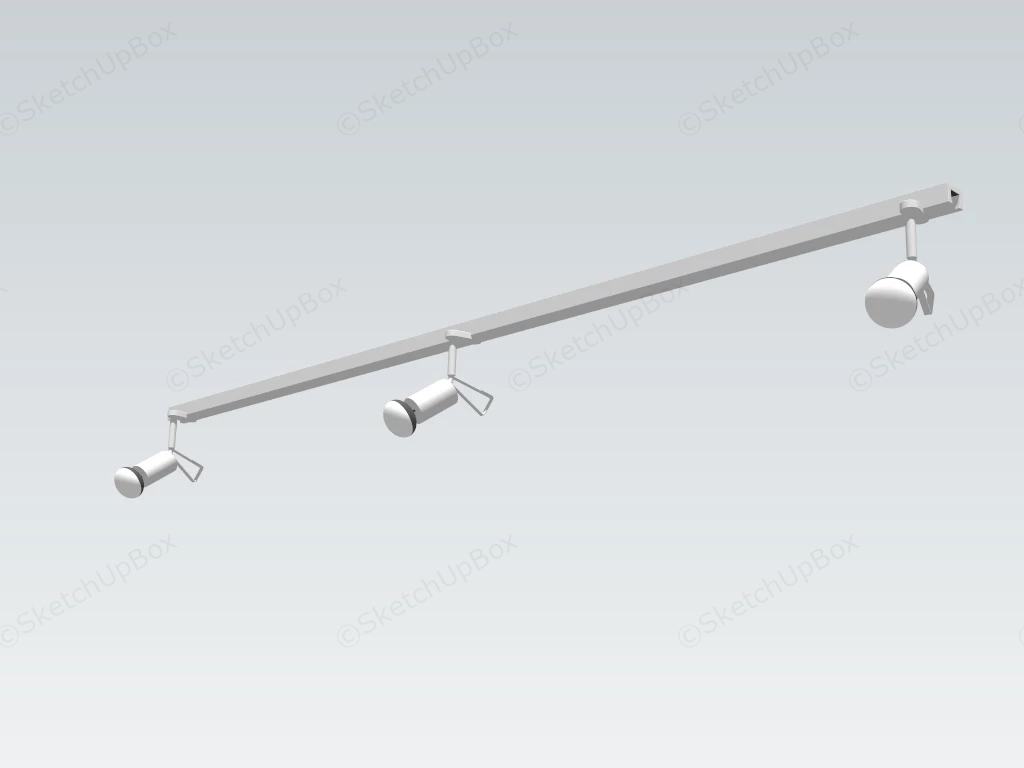Ceiling Track Lights sketchup model preview - SketchupBox
