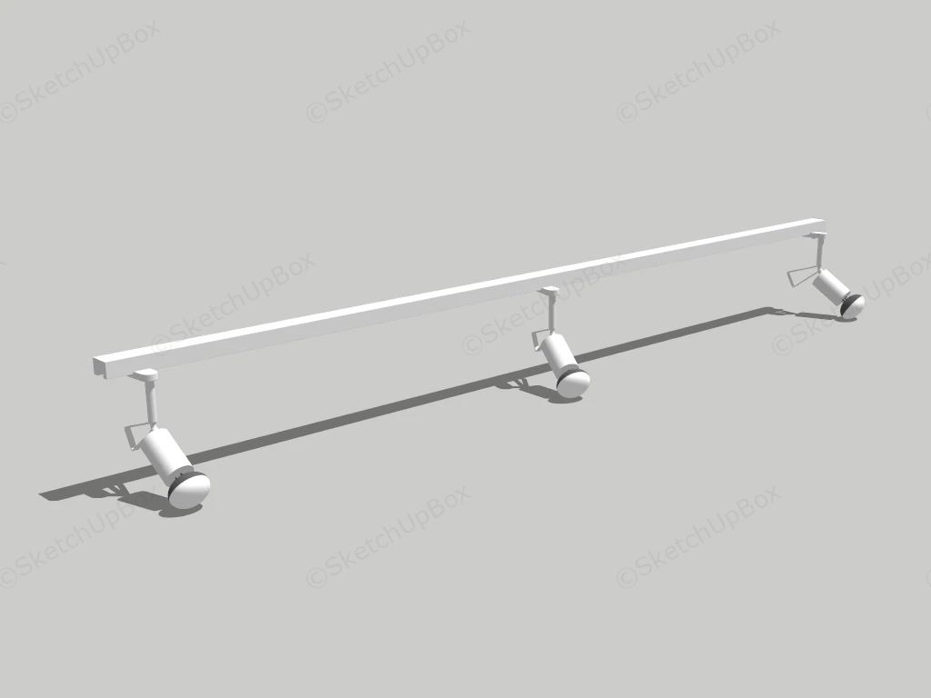Ceiling Track Lights sketchup model preview - SketchupBox