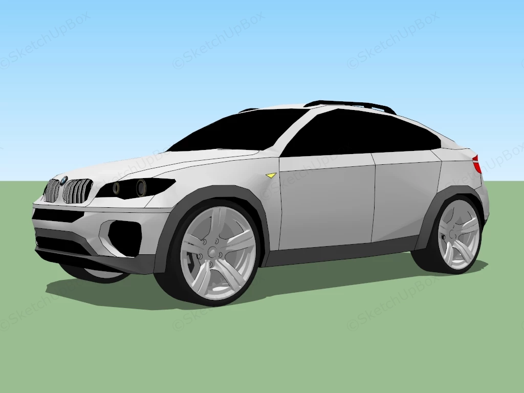 BMW X6 sketchup model preview - SketchupBox