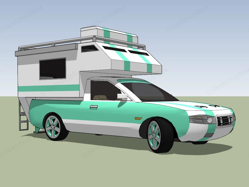 Motorhome Camper sketchup model preview - SketchupBox