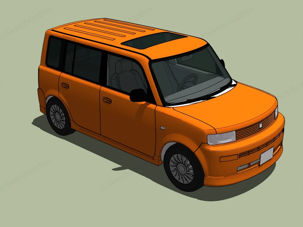 Toyota BB sketchup model preview - SketchupBox