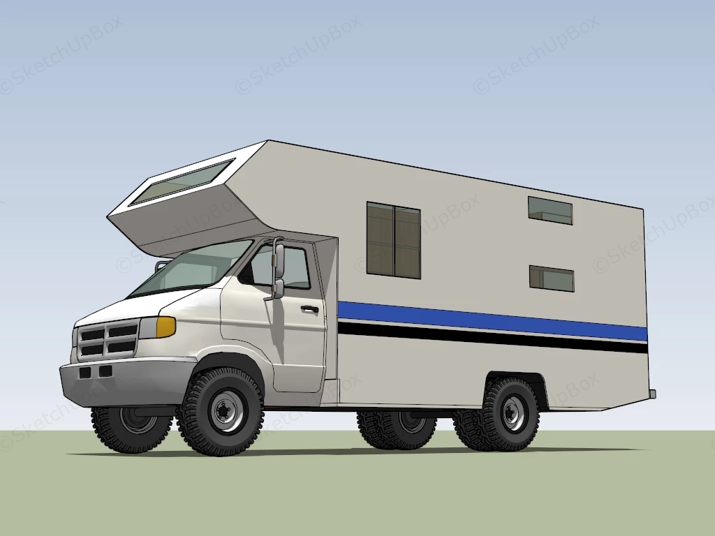 RV Camper sketchup model preview - SketchupBox