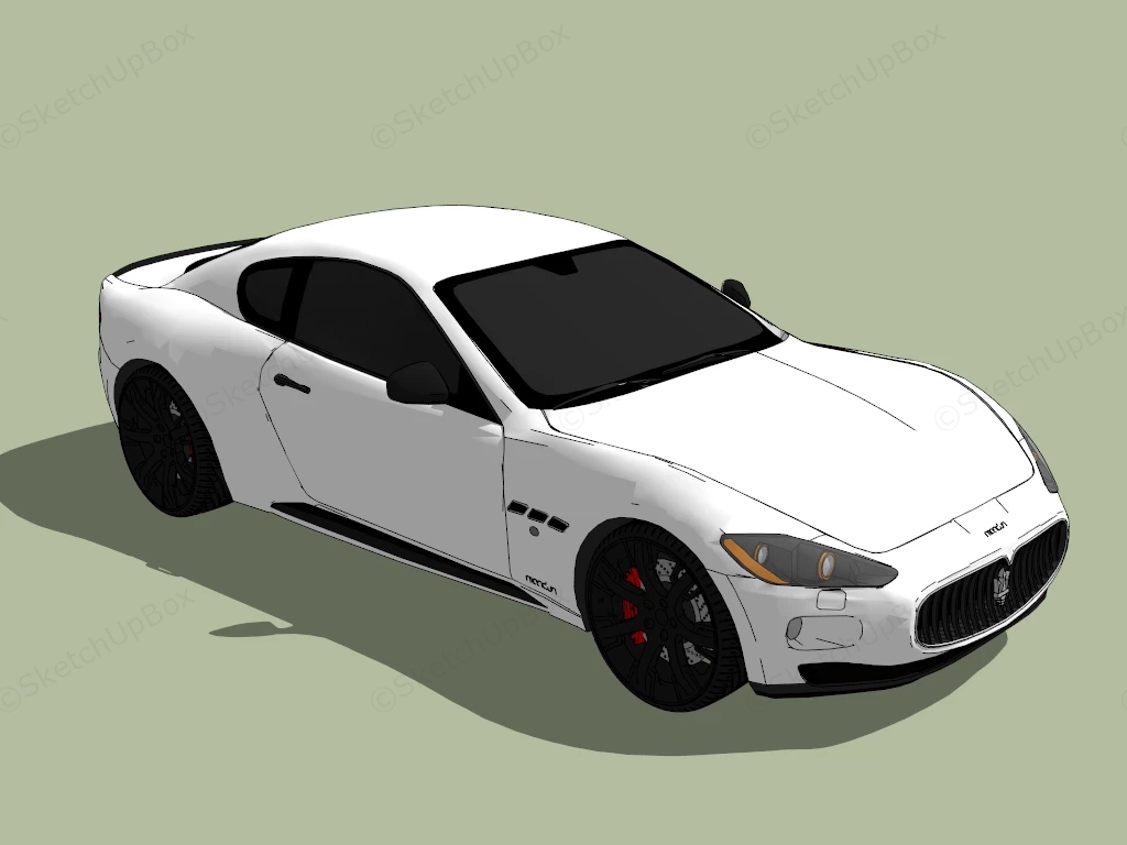 Maserati GranTurismo sketchup model preview - SketchupBox
