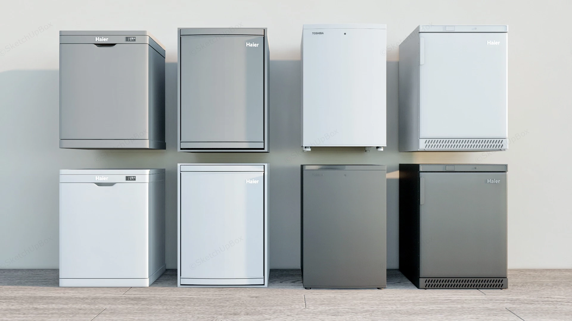 Compact Mini Refrigerators sketchup model preview - SketchupBox