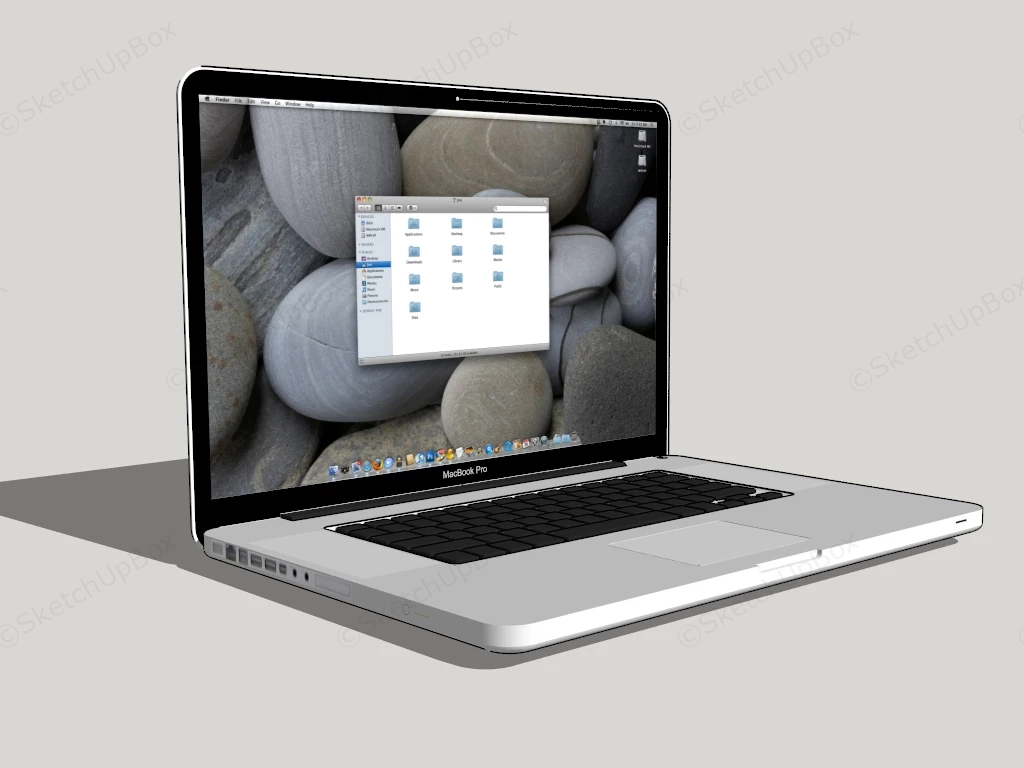 Apple MacBook Pro sketchup model preview - SketchupBox