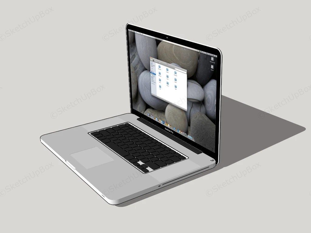 Apple MacBook Pro sketchup model preview - SketchupBox