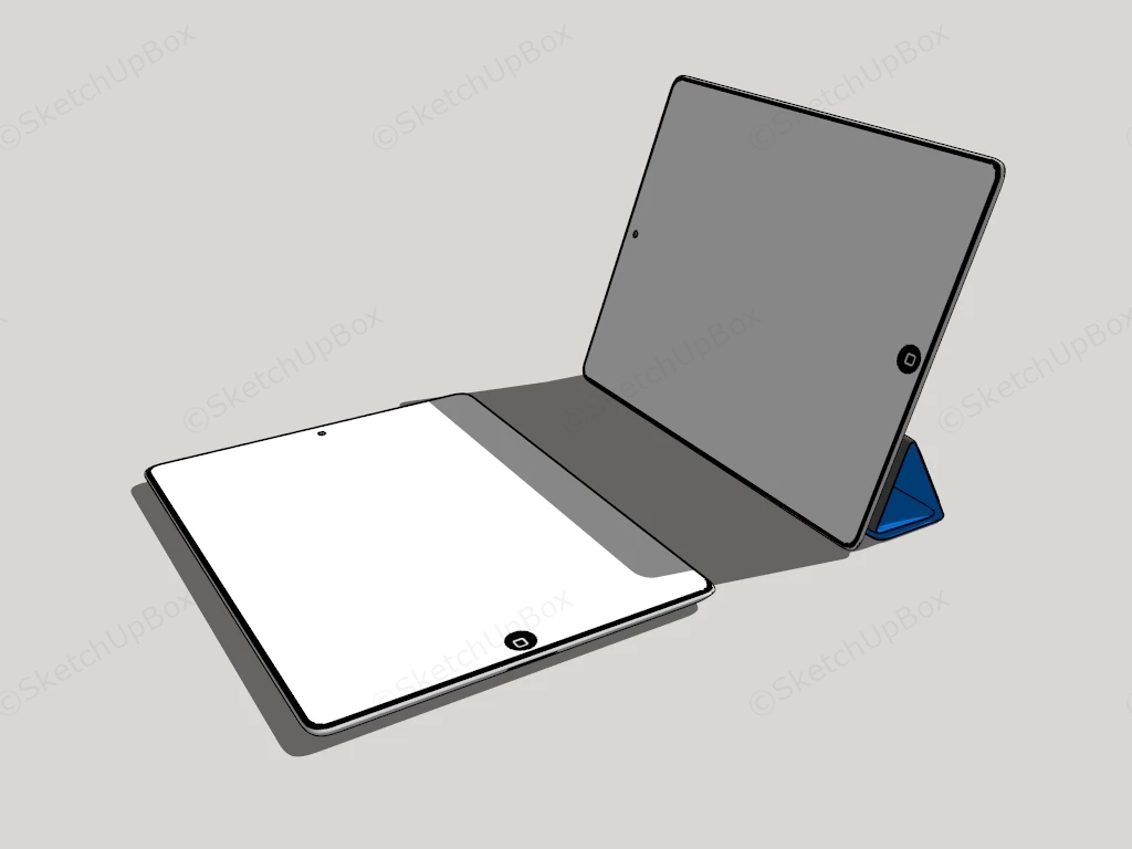 Apple IPad White sketchup model preview - SketchupBox