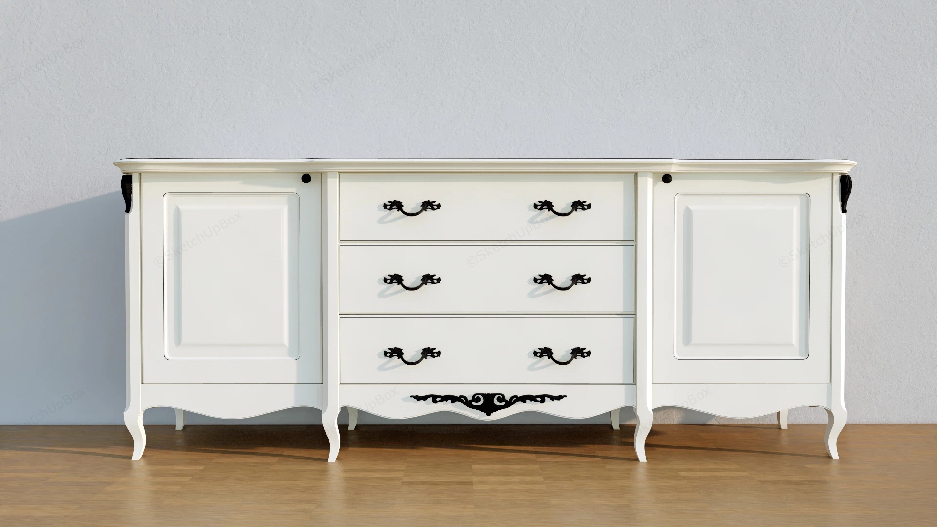 Victorian Sideboard sketchup model preview - SketchupBox