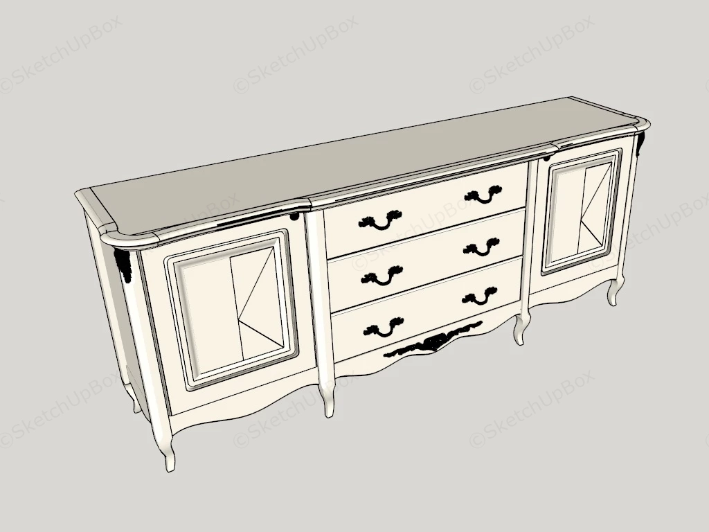 Victorian Sideboard sketchup model preview - SketchupBox