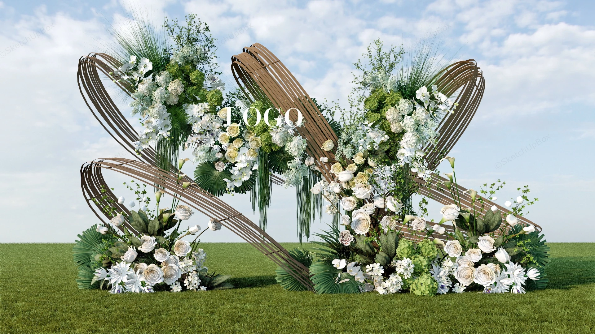 Flower And Floral Installation sketchup model preview - SketchupBox