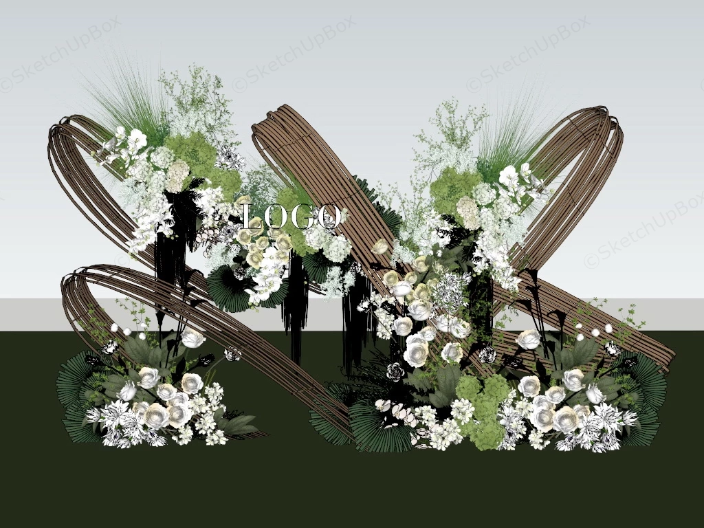 Flower And Floral Installation sketchup model preview - SketchupBox