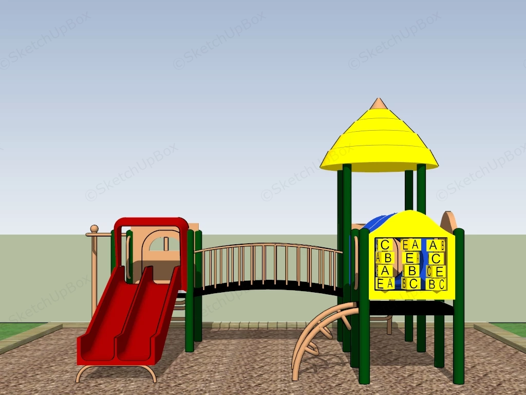 Backyard Playsets sketchup model preview - SketchupBox