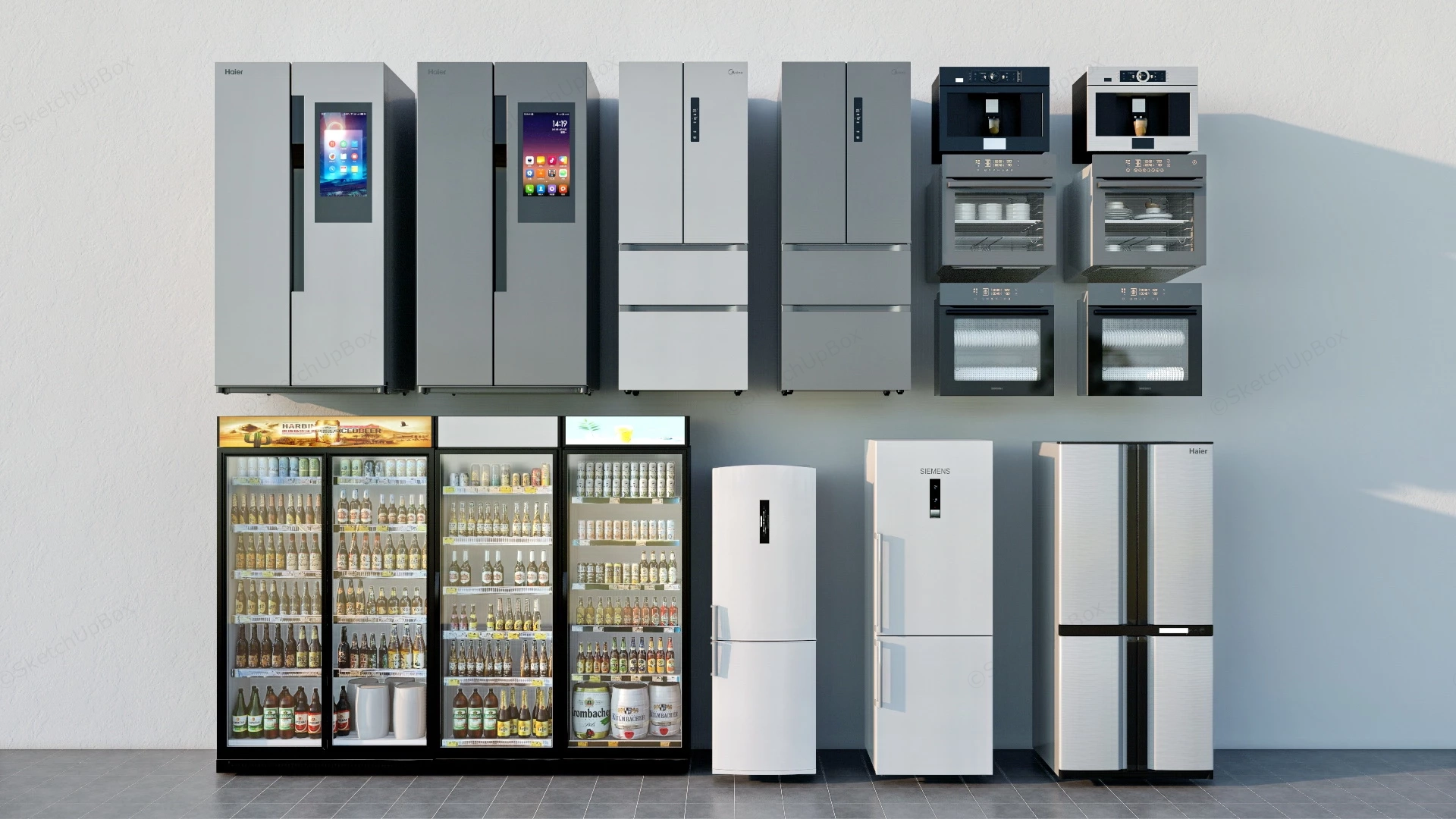 Collection Of Kitchen Appliances sketchup model preview - SketchupBox