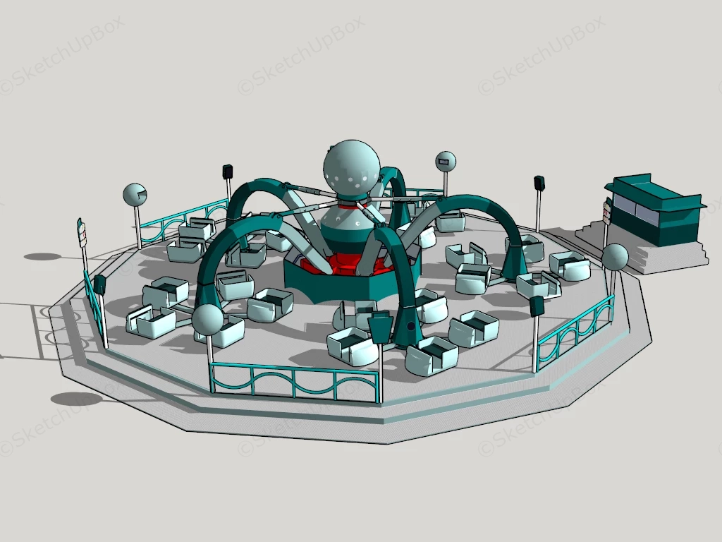 Breakdance Ride sketchup model preview - SketchupBox