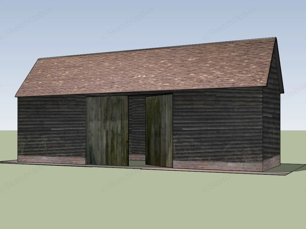 Old Farm Barn sketchup model preview - SketchupBox