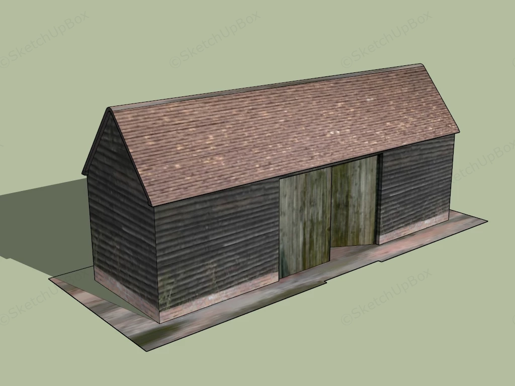 Old Farm Barn sketchup model preview - SketchupBox
