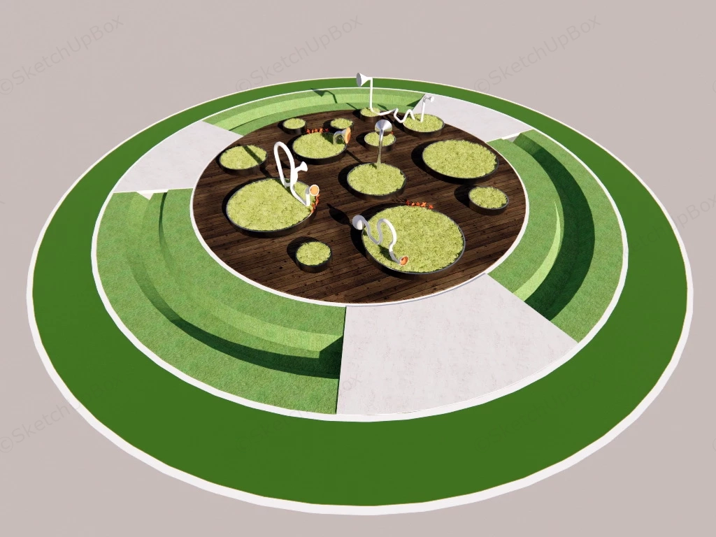 Landscape Node Design sketchup model preview - SketchupBox