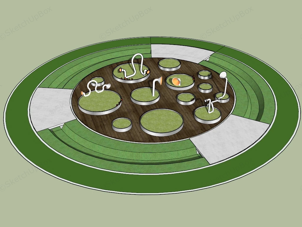 Landscape Node Design sketchup model preview - SketchupBox
