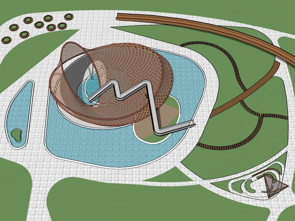 Landscape Sculpture Design sketchup model preview - SketchupBox