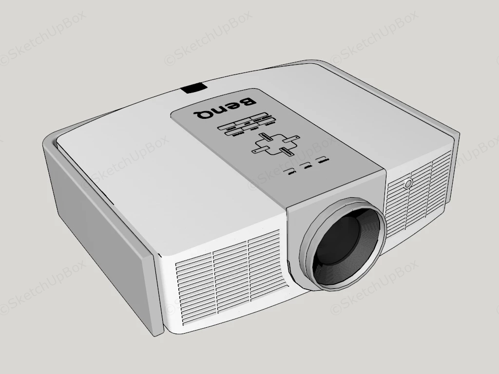 BenQ Projector sketchup model preview - SketchupBox