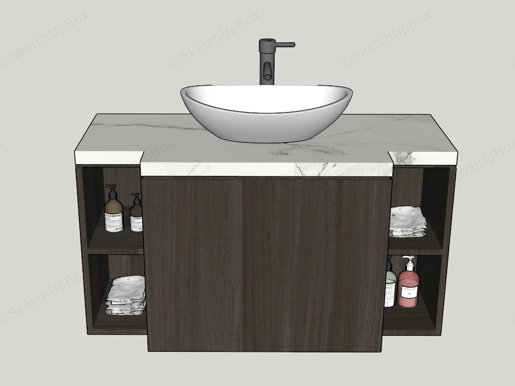 Bath Vanity Cabinet sketchup model preview - SketchupBox