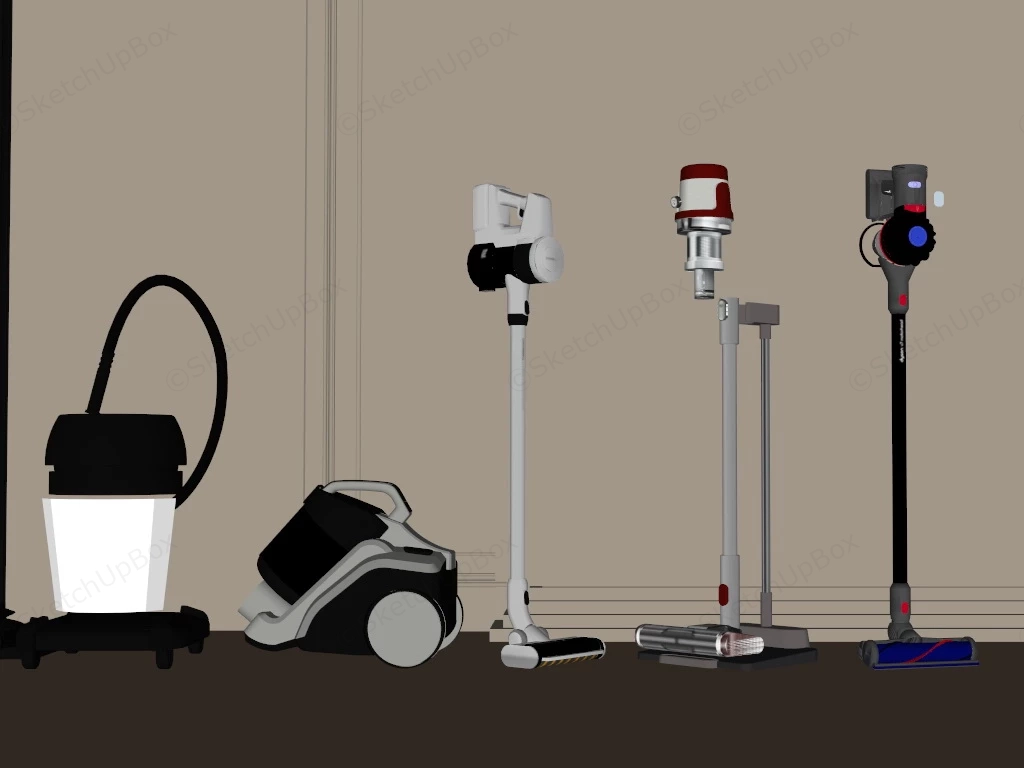 Home Vacuum Cleaners sketchup model preview - SketchupBox