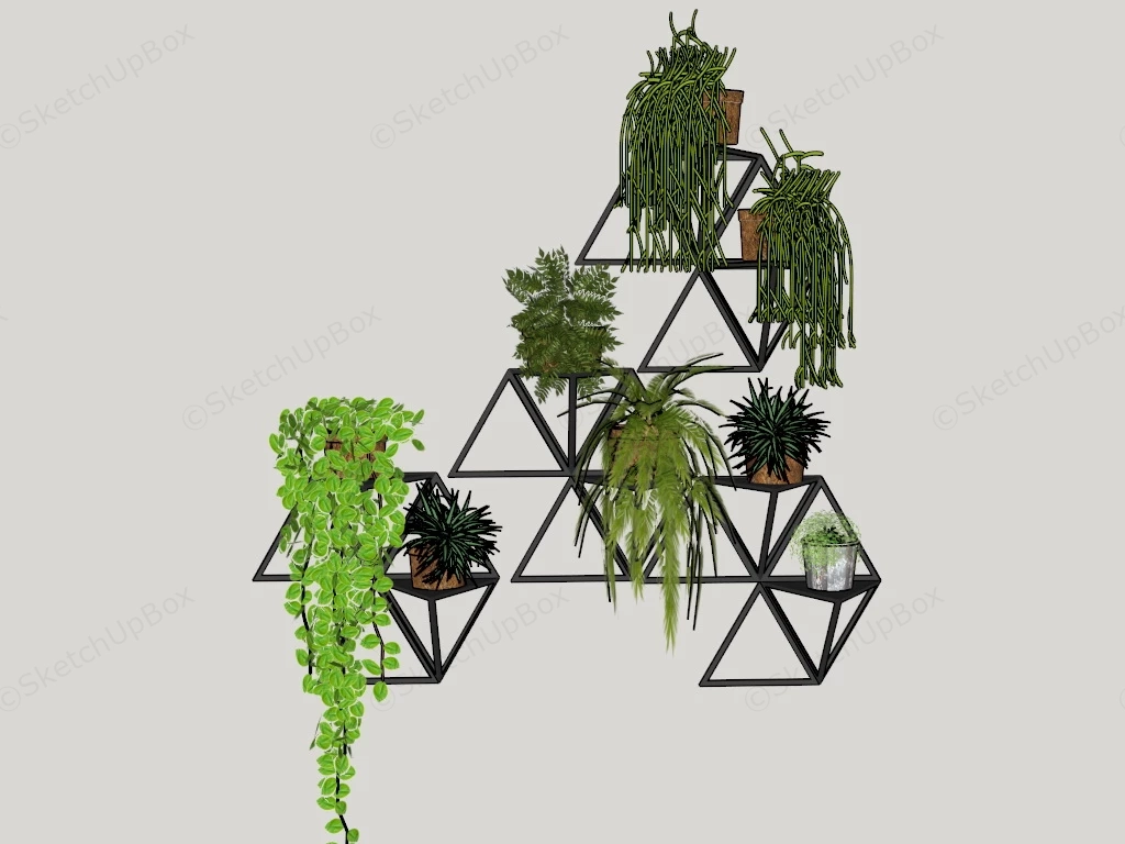 Wall Mount Plant Holder sketchup model preview - SketchupBox