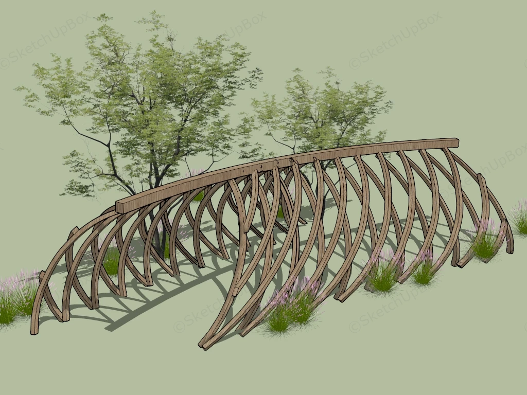 Walkway Pergola Idea sketchup model preview - SketchupBox