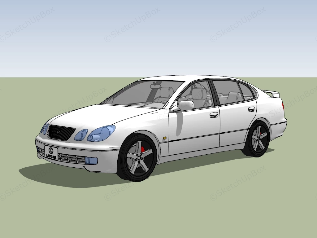 Lexus GS300 sketchup model preview - SketchupBox