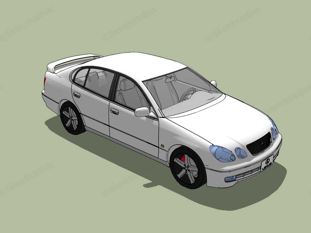 Lexus GS300 sketchup model preview - SketchupBox