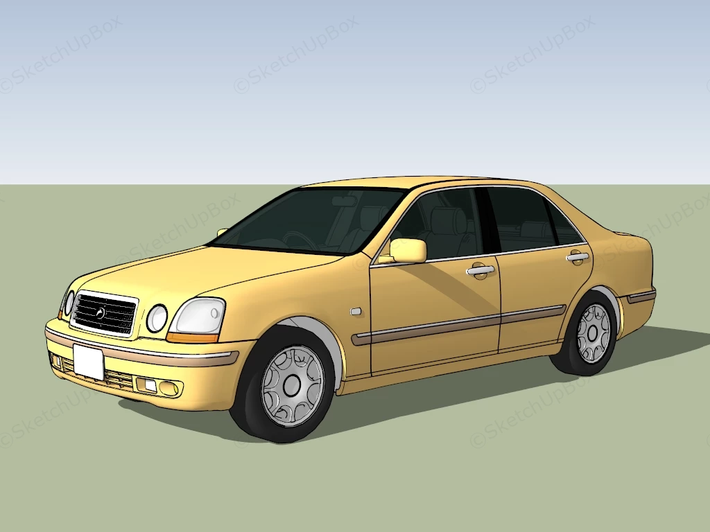 Toyota Progres sketchup model preview - SketchupBox