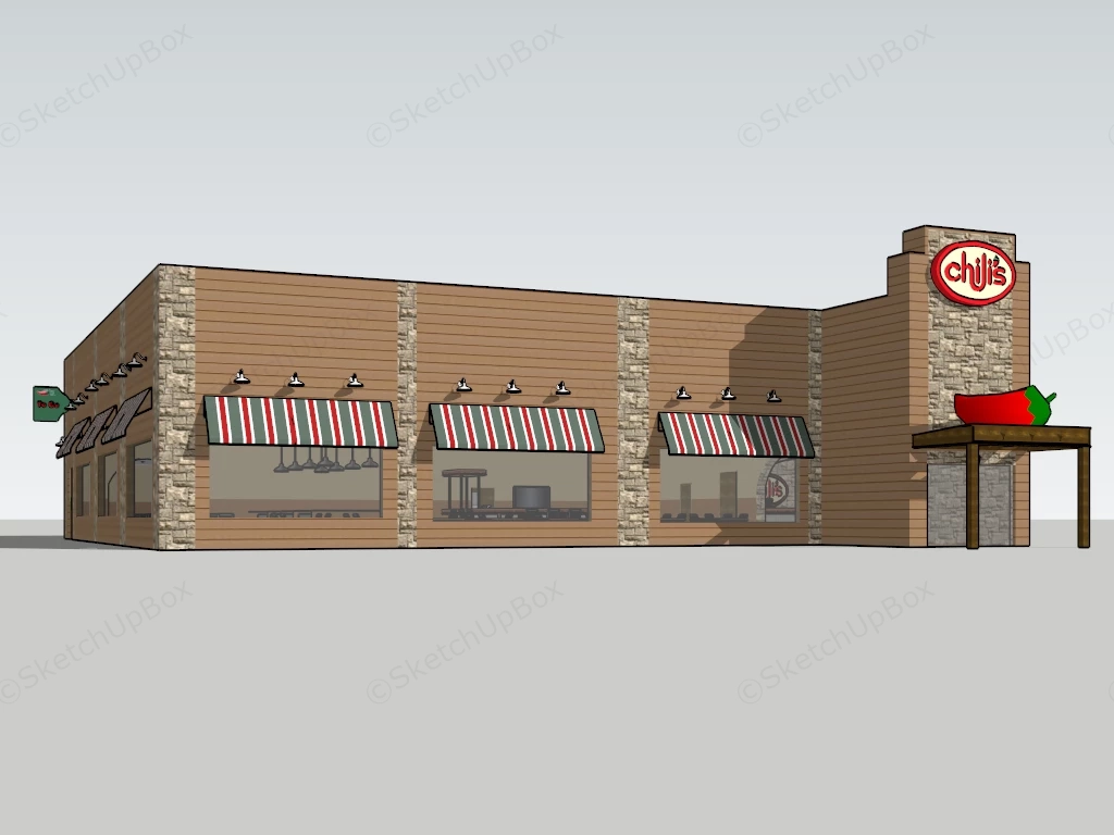 Chili's Restaurant sketchup model preview - SketchupBox