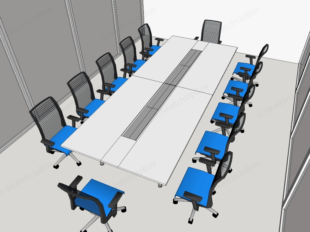 Office Conference Room Furniture sketchup model preview - SketchupBox
