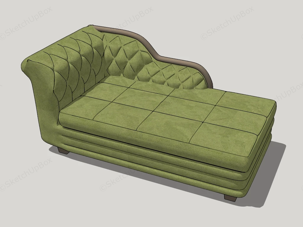 Modern Living Room Chaise sketchup model preview - SketchupBox