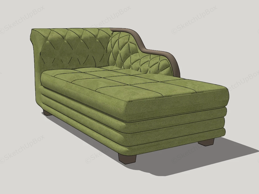 Modern Living Room Chaise sketchup model preview - SketchupBox