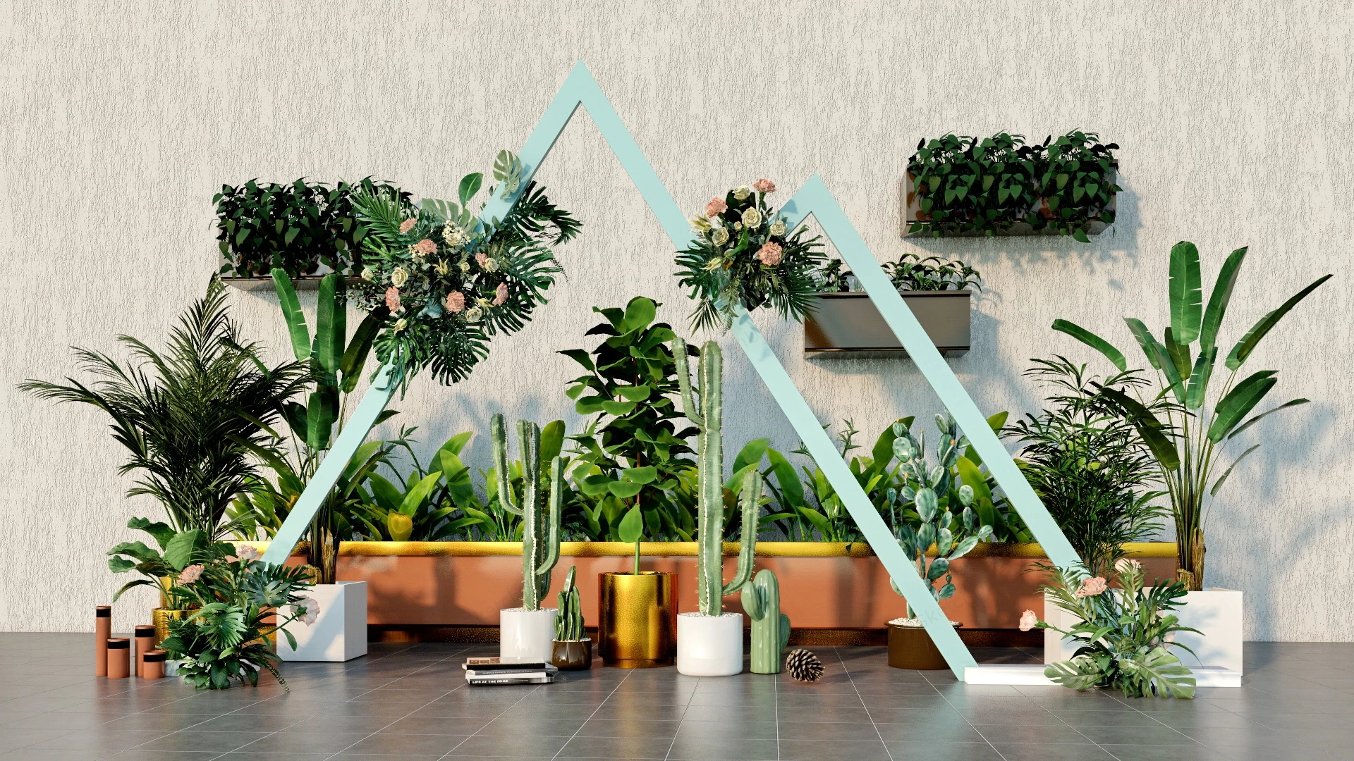 Indoor Gardening Plants sketchup model preview - SketchupBox