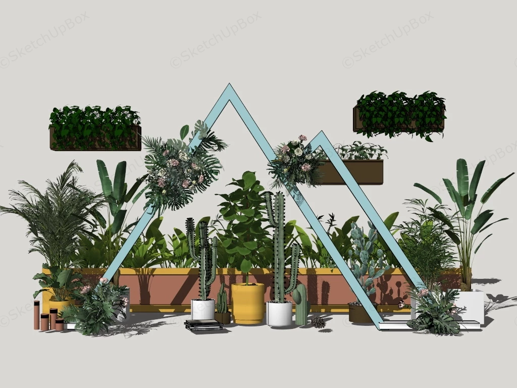 Indoor Gardening Plants sketchup model preview - SketchupBox