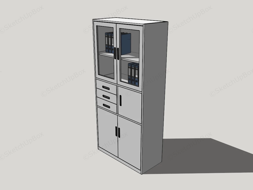 Office Filing Cabinet sketchup model preview - SketchupBox