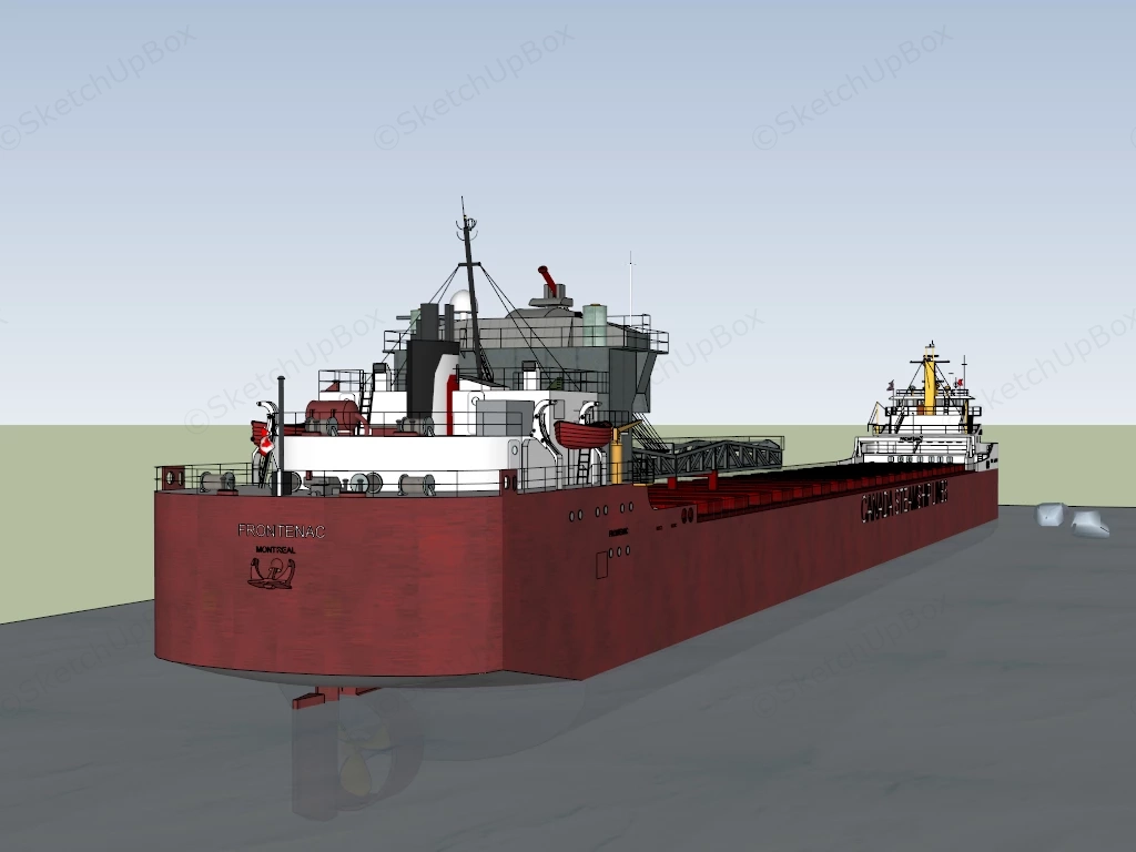 Frontenac Freighter sketchup model preview - SketchupBox