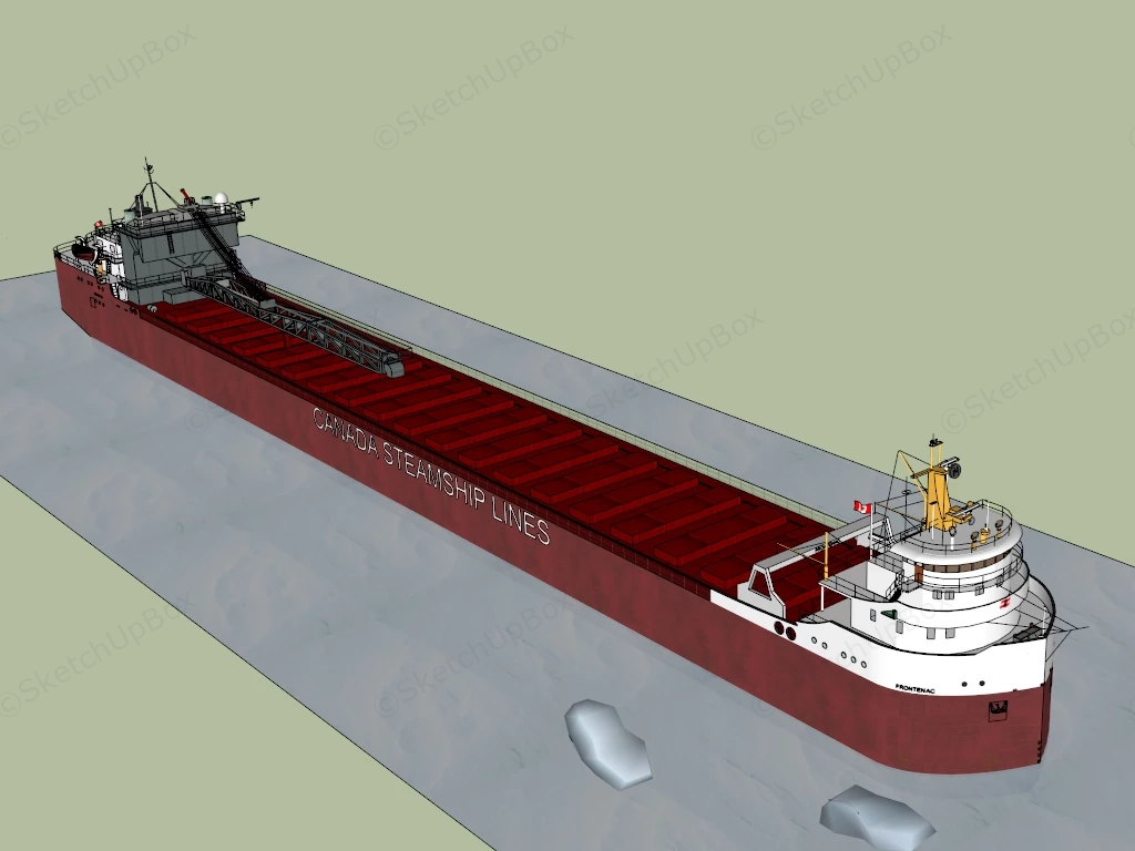 Frontenac Freighter sketchup model preview - SketchupBox