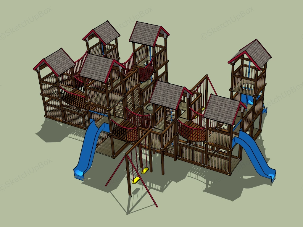 Children Adventure Playset sketchup model preview - SketchupBox