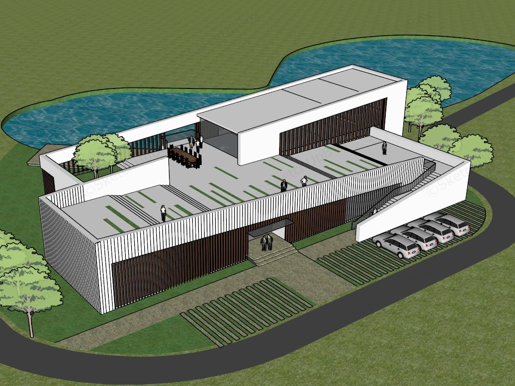 Creative Office Building Design sketchup model preview - SketchupBox