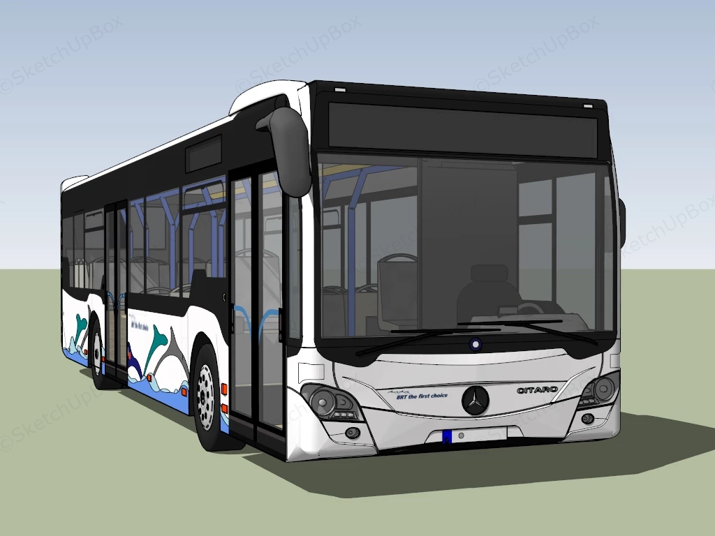 Mercedes Benz Citaro Bus sketchup model preview - SketchupBox