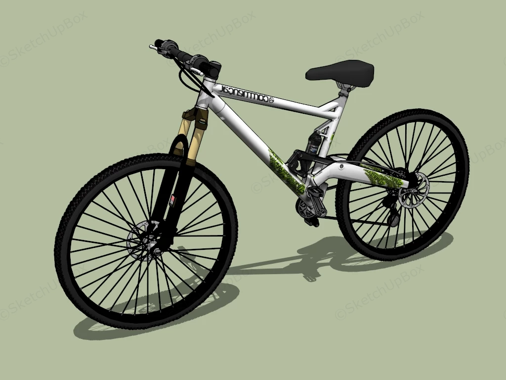 Commencal Mountain Bike sketchup model preview - SketchupBox