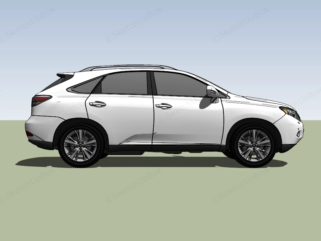 Lexus RX450h sketchup model preview - SketchupBox