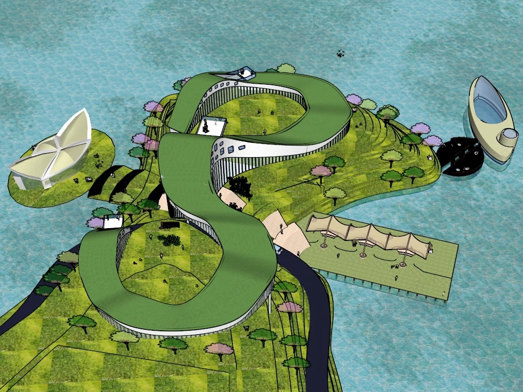 Lakeside Landscape Design sketchup model preview - SketchupBox