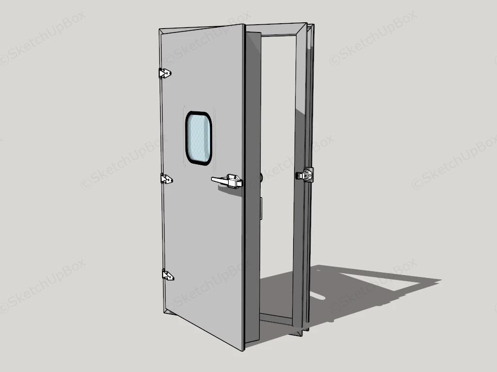 Steel Fire Door sketchup model preview - SketchupBox