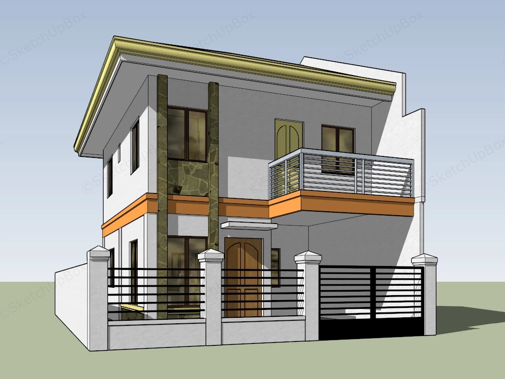 Modern Tiny House sketchup model preview - SketchupBox