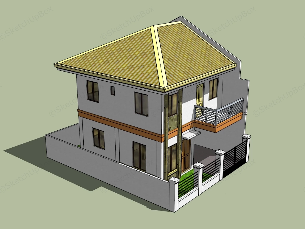 Modern Tiny House sketchup model preview - SketchupBox